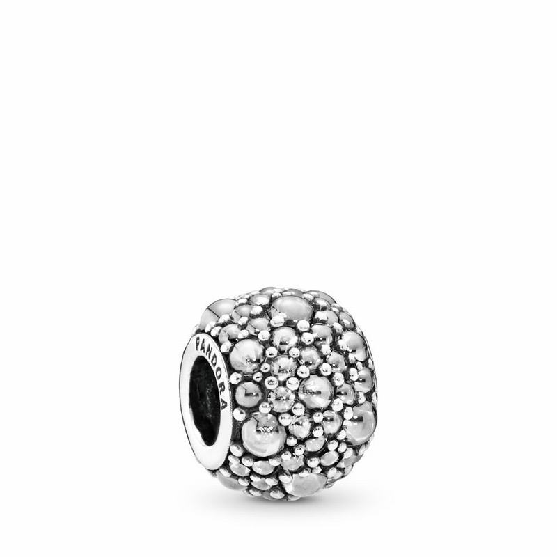 Pandora Shimmering Droplets Charm - Sterling Silver/Cubic Zirconia - Canada | HY7076JC